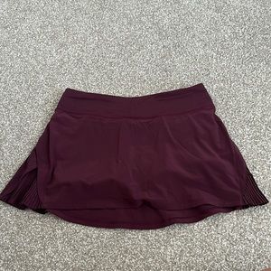 Wine colored Lululemon skirt